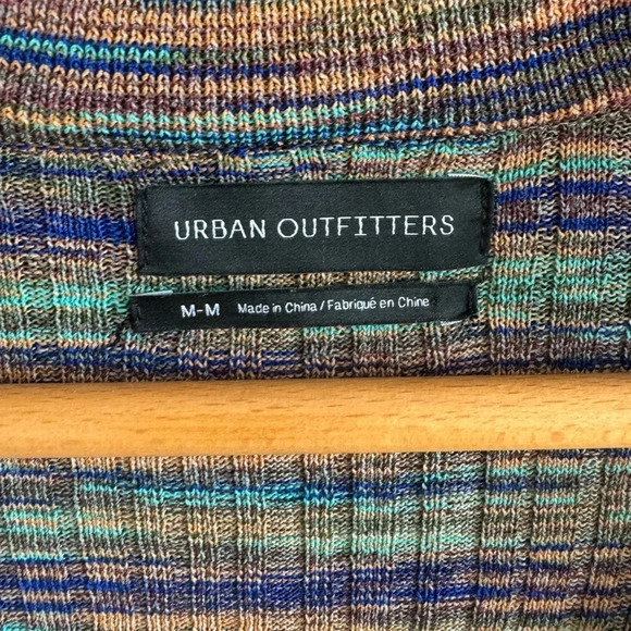 UO knit button down collared long sleeve printed Flyaway Cardigan size Medium - Picture 9 of 11